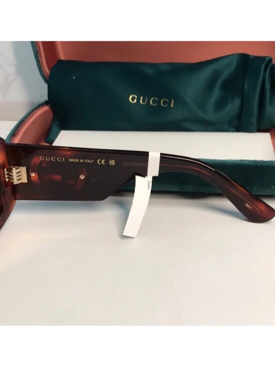 New Authentic Gucci Tortoiseshell Sunglasses with Brown Lenses GG1251s 002 main image 4